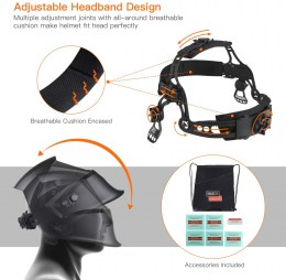 Casco de soldadura solar-oscurecimiento automático  TACKLIFE6